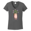 Ladies Heavy Cotton ™ 100% Cotton V Neck T Shirt Thumbnail