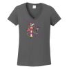 Ladies Heavy Cotton ™ 100% Cotton V Neck T Shirt Thumbnail