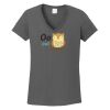 Ladies Heavy Cotton ™ 100% Cotton V Neck T Shirt Thumbnail