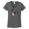 Ladies Heavy Cotton ™ 100% Cotton V Neck T Shirt Thumbnail