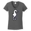 Ladies Heavy Cotton ™ 100% Cotton V Neck T Shirt Thumbnail