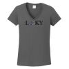 Ladies Heavy Cotton ™ 100% Cotton V Neck T Shirt Thumbnail