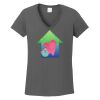 Ladies Heavy Cotton ™ 100% Cotton V Neck T Shirt Thumbnail