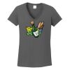 Ladies Heavy Cotton ™ 100% Cotton V Neck T Shirt Thumbnail