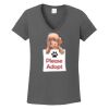 Ladies Heavy Cotton ™ 100% Cotton V Neck T Shirt Thumbnail