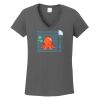 Ladies Heavy Cotton ™ 100% Cotton V Neck T Shirt Thumbnail