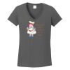 Ladies Heavy Cotton ™ 100% Cotton V Neck T Shirt Thumbnail