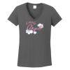 Ladies Heavy Cotton ™ 100% Cotton V Neck T Shirt Thumbnail