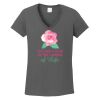 Ladies Heavy Cotton ™ 100% Cotton V Neck T Shirt Thumbnail