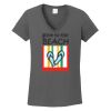 Ladies Heavy Cotton ™ 100% Cotton V Neck T Shirt Thumbnail