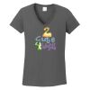 Ladies Heavy Cotton ™ 100% Cotton V Neck T Shirt Thumbnail
