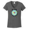 Ladies Heavy Cotton ™ 100% Cotton V Neck T Shirt Thumbnail