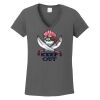 Ladies Heavy Cotton ™ 100% Cotton V Neck T Shirt Thumbnail