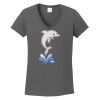 Ladies Heavy Cotton ™ 100% Cotton V Neck T Shirt Thumbnail
