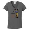 Ladies Heavy Cotton ™ 100% Cotton V Neck T Shirt Thumbnail