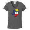 Ladies Heavy Cotton ™ 100% Cotton V Neck T Shirt Thumbnail