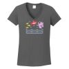 Ladies Heavy Cotton ™ 100% Cotton V Neck T Shirt Thumbnail
