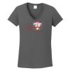 Ladies Heavy Cotton ™ 100% Cotton V Neck T Shirt Thumbnail