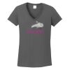 Ladies Heavy Cotton ™ 100% Cotton V Neck T Shirt Thumbnail