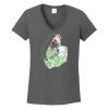 Ladies Heavy Cotton ™ 100% Cotton V Neck T Shirt Thumbnail