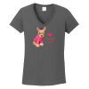 Ladies Heavy Cotton ™ 100% Cotton V Neck T Shirt Thumbnail
