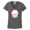 Ladies Heavy Cotton ™ 100% Cotton V Neck T Shirt Thumbnail