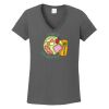 Ladies Heavy Cotton ™ 100% Cotton V Neck T Shirt Thumbnail