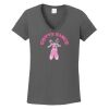 Ladies Heavy Cotton ™ 100% Cotton V Neck T Shirt Thumbnail