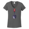 Ladies Heavy Cotton ™ 100% Cotton V Neck T Shirt Thumbnail