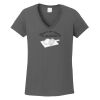Ladies Heavy Cotton ™ 100% Cotton V Neck T Shirt Thumbnail