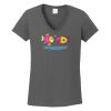 Ladies Heavy Cotton ™ 100% Cotton V Neck T Shirt Thumbnail