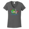 Ladies Heavy Cotton ™ 100% Cotton V Neck T Shirt Thumbnail