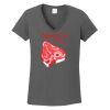 Ladies Heavy Cotton ™ 100% Cotton V Neck T Shirt Thumbnail