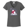 Ladies Heavy Cotton ™ 100% Cotton V Neck T Shirt Thumbnail