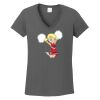 Ladies Heavy Cotton ™ 100% Cotton V Neck T Shirt Thumbnail