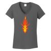 Ladies Heavy Cotton ™ 100% Cotton V Neck T Shirt Thumbnail