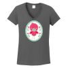 Ladies Heavy Cotton ™ 100% Cotton V Neck T Shirt Thumbnail