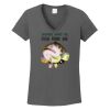 Ladies Heavy Cotton ™ 100% Cotton V Neck T Shirt Thumbnail