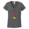 Ladies Heavy Cotton ™ 100% Cotton V Neck T Shirt Thumbnail