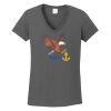 Ladies Heavy Cotton ™ 100% Cotton V Neck T Shirt Thumbnail