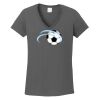 Ladies Heavy Cotton ™ 100% Cotton V Neck T Shirt Thumbnail
