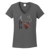 Ladies Heavy Cotton ™ 100% Cotton V Neck T Shirt Thumbnail