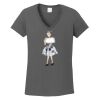 Ladies Heavy Cotton ™ 100% Cotton V Neck T Shirt Thumbnail