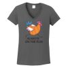 Ladies Heavy Cotton ™ 100% Cotton V Neck T Shirt Thumbnail