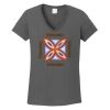 Ladies Heavy Cotton ™ 100% Cotton V Neck T Shirt Thumbnail