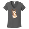 Ladies Heavy Cotton ™ 100% Cotton V Neck T Shirt Thumbnail