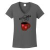 Ladies Heavy Cotton ™ 100% Cotton V Neck T Shirt Thumbnail