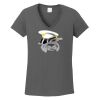 Ladies Heavy Cotton ™ 100% Cotton V Neck T Shirt Thumbnail