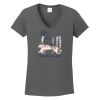 Ladies Heavy Cotton ™ 100% Cotton V Neck T Shirt Thumbnail
