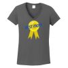 Ladies Heavy Cotton ™ 100% Cotton V Neck T Shirt Thumbnail
